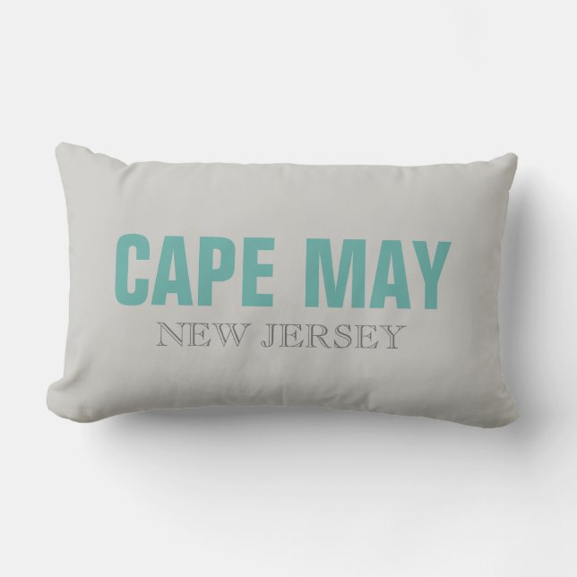 Coussin Rectangle Cape May New Jersey Beach Jeu d'oreiller (Recto)