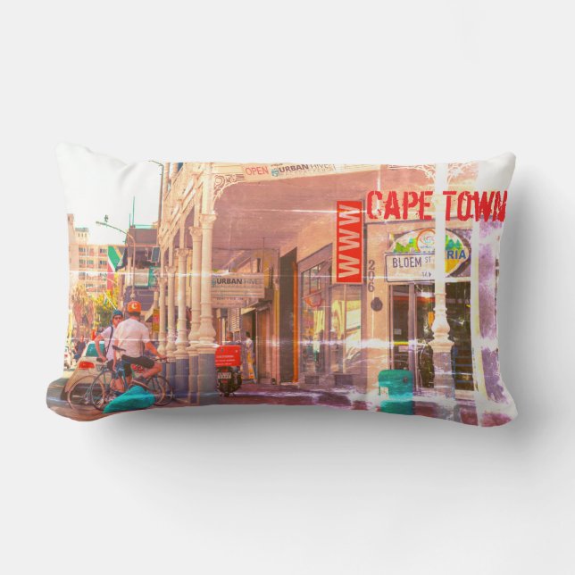 Coussin Rectangle Cape Town City Long Street Afrique du Sud (Recto)