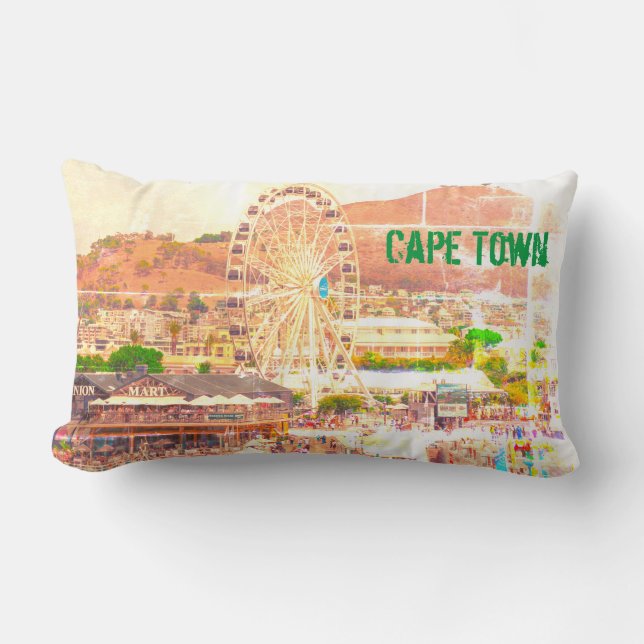 Coussin Rectangle Cape Town Cityscape Waterfront Afrique du Sud (Recto)
