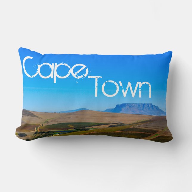 Coussin Rectangle Cape Town Table Mountain View Paysage Nature (Recto)