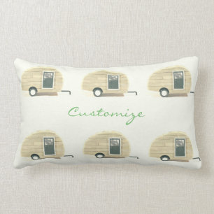 Coussin Rectangle Caravane vintage de gitan de remorque de larme