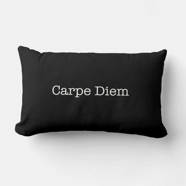 Coussin Rectangle Carpe Diem saisissent la citation de jour - (Recto)