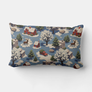 Coussin Rectangle Carré de Noël Lumbar Cushion