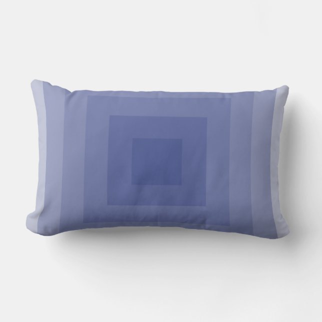 Coussin Rectangle Carré Géométrique Violet Bleuté (Recto)