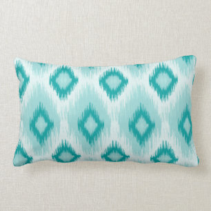 Coussin Rectangle Carreau bleu de lumbar d'iKat