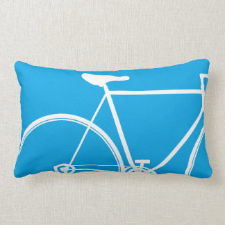 Coussin Rectangle carreau bleu de vélo