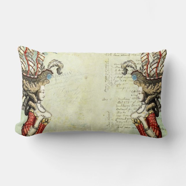 Coussin Rectangle Carreau de bateaux de navigation de Marie (Recto)