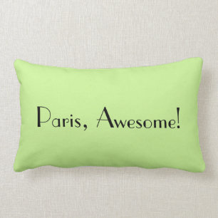Coussin Rectangle Carreau de citation de Paris d'amour