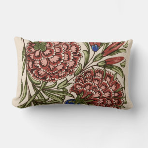 Coussin Rectangle Carreau de fleur d'œillet Art antique rustique De