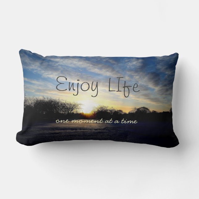 Coussin Rectangle Carreau de inspiration de citation de moments de (Recto)
