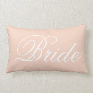 Coussin Rectangle Carreau de jeune mariée de rose en pastel