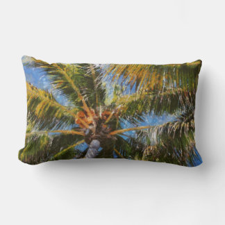 Coussin Rectangle Carreau de Lumbar de palmiers de Key West
