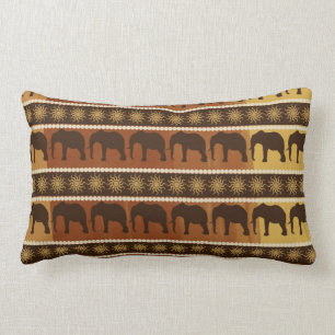 Coussin Rectangle Carreau de motif de conception d'éléphant