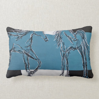 Coussin Rectangle Carreau moderne de cheval