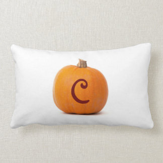 Coussin Rectangle Carreau personnalisé décoré d'un monogramme de