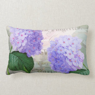 Coussin Rectangle Carreau pourpre de Lumbar d'hortensia de Redoute