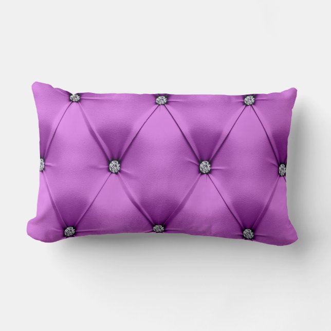 Coussin Rectangle Carreau réversible Truffled de diamant lombaire (Recto)