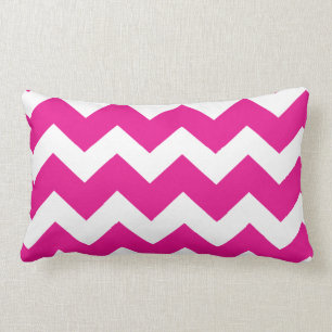 Coussin Rectangle Carreau rose de lumbar de Chevron