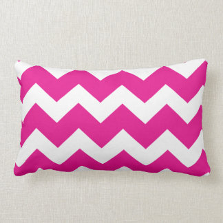 Coussin Rectangle Carreau rose de lumbar de Chevron