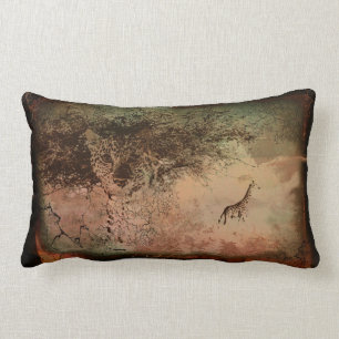 Coussin Rectangle Carreau vintage de safari