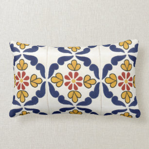 Coussin Rectangle Carreaux doubles faces de tuile de Talavera de