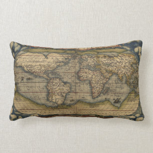Coussin Rectangle Carte antique du monde