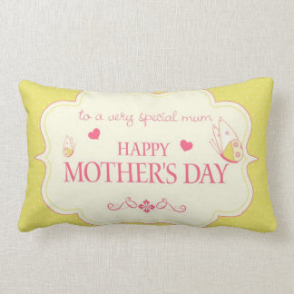 Coussin Rectangle Carte de voeux pour la fête des mères