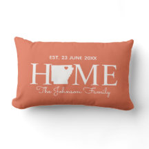 Carte d'état de l'Arkansas famille personnalisée