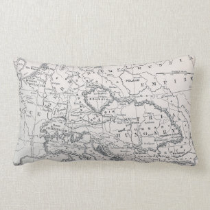 COUSSIN RECTANGLE CARTE : L'ALLEMAGNE ET L'AUTRICHE