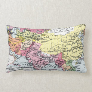 COUSSIN RECTANGLE CARTE : L'EUROPE EN ASIE