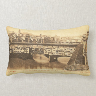 Coussin Rectangle Carte postale vintage, Florence, Italie