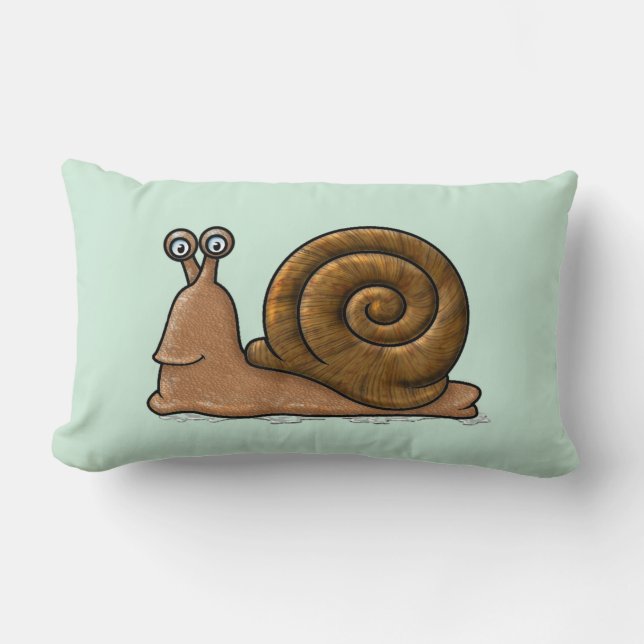 Coussin Rectangle Cartographie d'escargot (Recto)