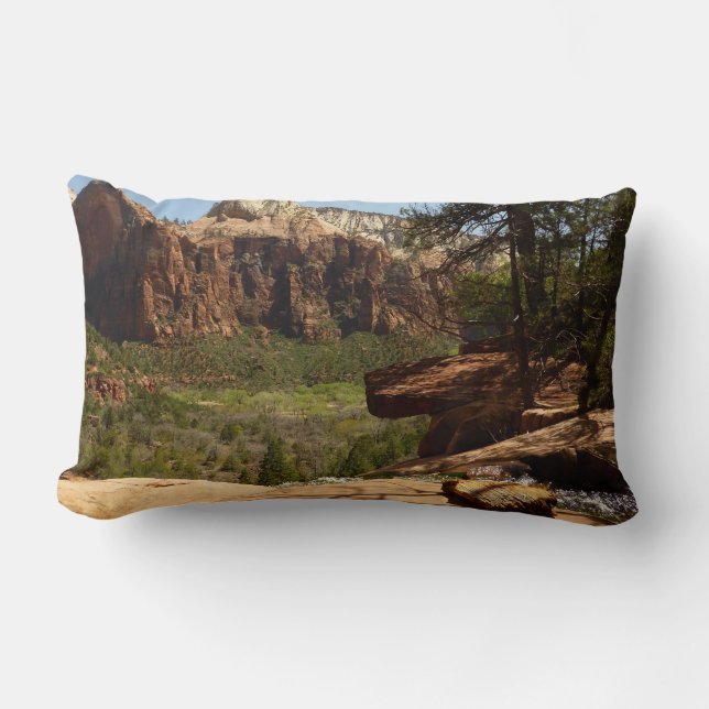 Coussin Rectangle Cascade aux Emerald Pools dans le parc national de (Recto)