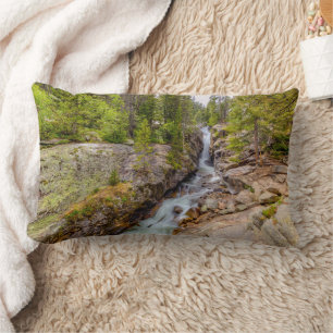 Coussin Rectangle Cascade de rivière et chute d'eau