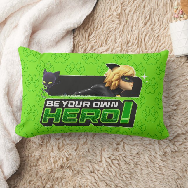 Coussin Rectangle Cat Noir | Soyez votre propre héros (Couverture)
