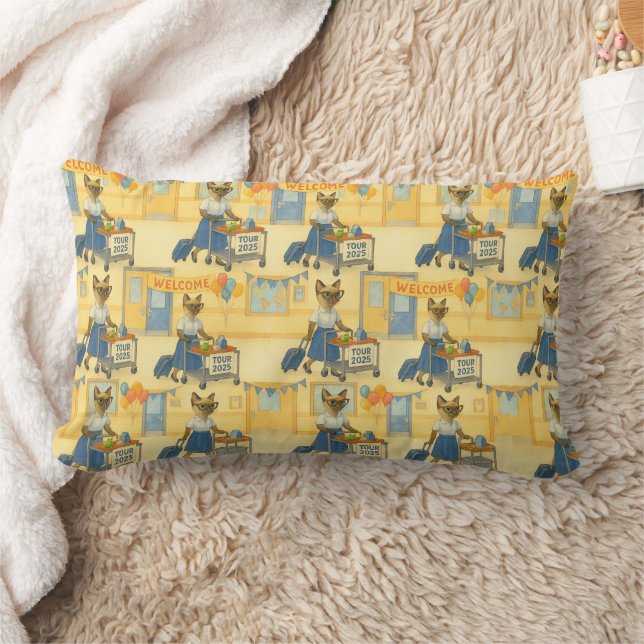 Coussin Rectangle Cat teacher retirement 2025 for cat lovers (Couverture)