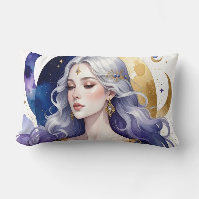 Coussin Rectangle  Celestial Divine Feminine Spiritual Coffee Cup   (Recto)