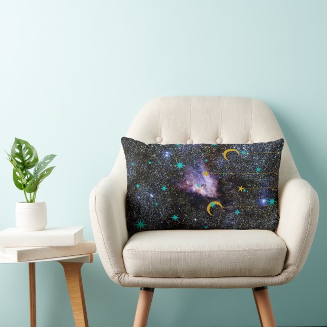 Coussin Rectangle Celestial Dreams – Cosmic Decorative Pillow with S (Chaise)