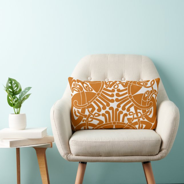 Coussin Rectangle Cercle d'oiseaux celtique Choisissez n'importe que (Chaise)