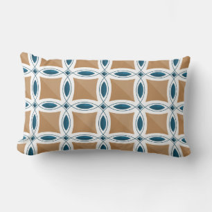 Coussin Rectangle Cercles avec motif de lentille et diamant