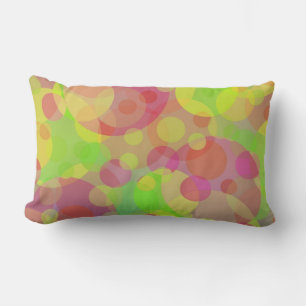 Coussin Rectangle Cercles Funky Art Moderne Abstrait