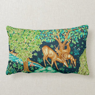 Coussin Rectangle Cerfs communs de William Morris par une copie de