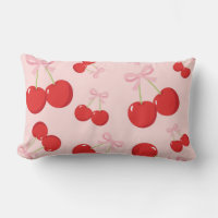 Cerises rouges avec cou rose Coquette Cottage Chic