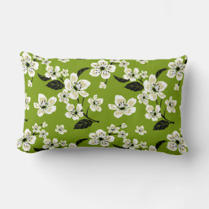 COUSSIN RECTANGLE CERISIER EN FLEURS - SAKURA (THÉ VERT MATCHA)