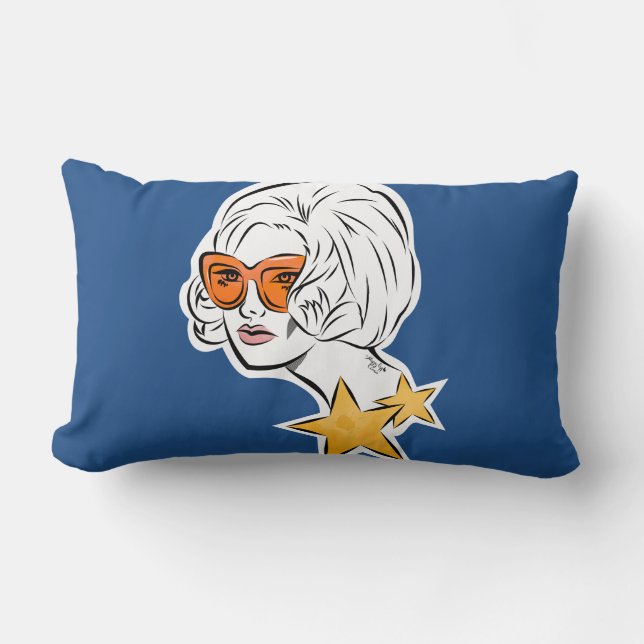 Coussin Rectangle C'est une Star Retro Style (Recto)