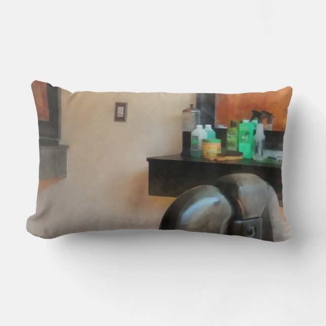 Coussin Rectangle Chaise de coiffeur et fournitures capillaires (Recto)