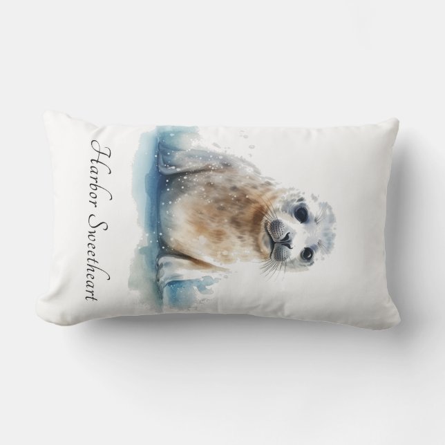 Coussin Rectangle Chaleureuse Cottage personnalisé de Seal Beach (Recto)