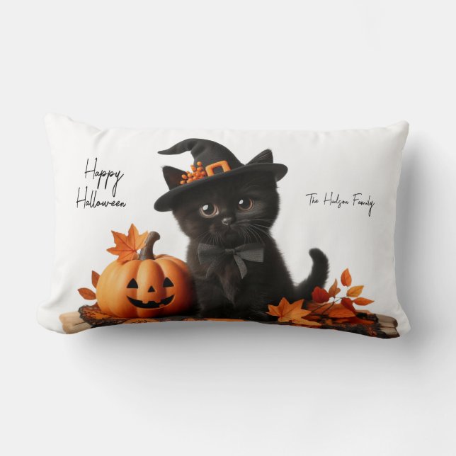 Coussin Rectangle Chalot halloween Citrouille Family (Recto)