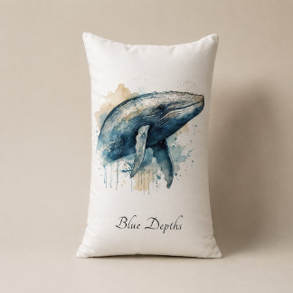 Coussin Rectangle Chambre côtière de Whale Cove Accent de literie