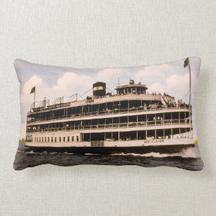 Coussin Rectangle Chambre de bateau de Bob-Lo. Cru Great Lakes de